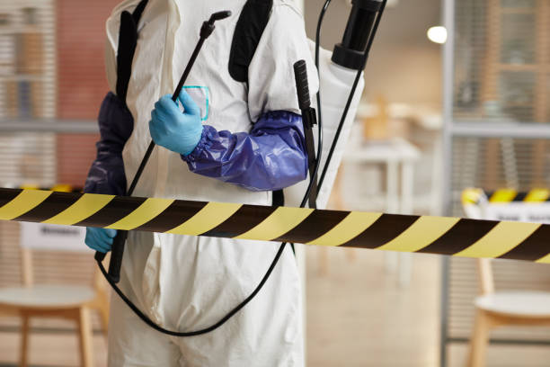Professional Biohazard Cleanup technician working in Newtonville, NJ
